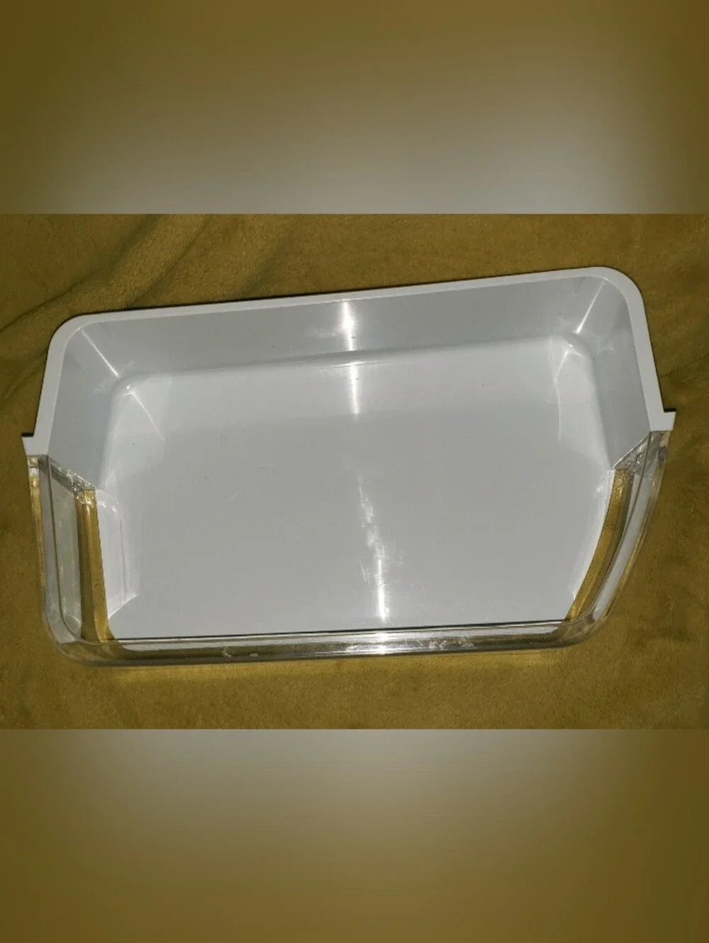 Universal DA97-12650A Clear Refrigerator Door Shelf Bin - White